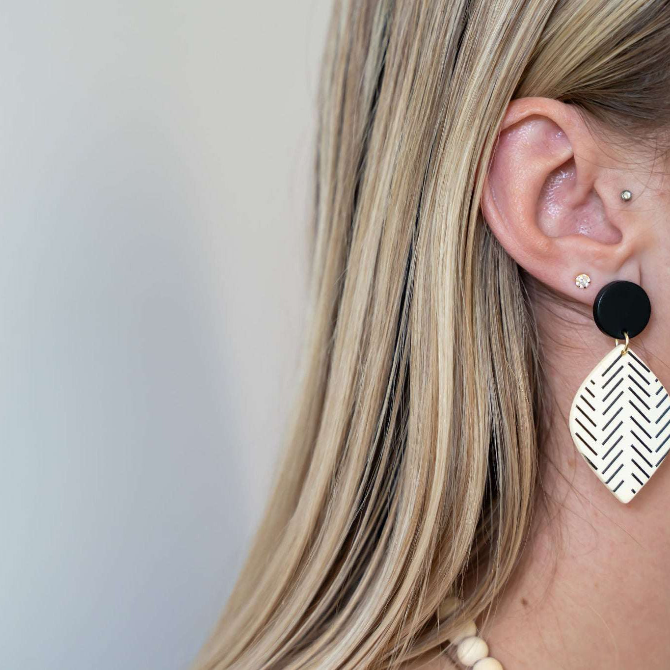 Ebony and Ivory Earrings - The Functional Teacher