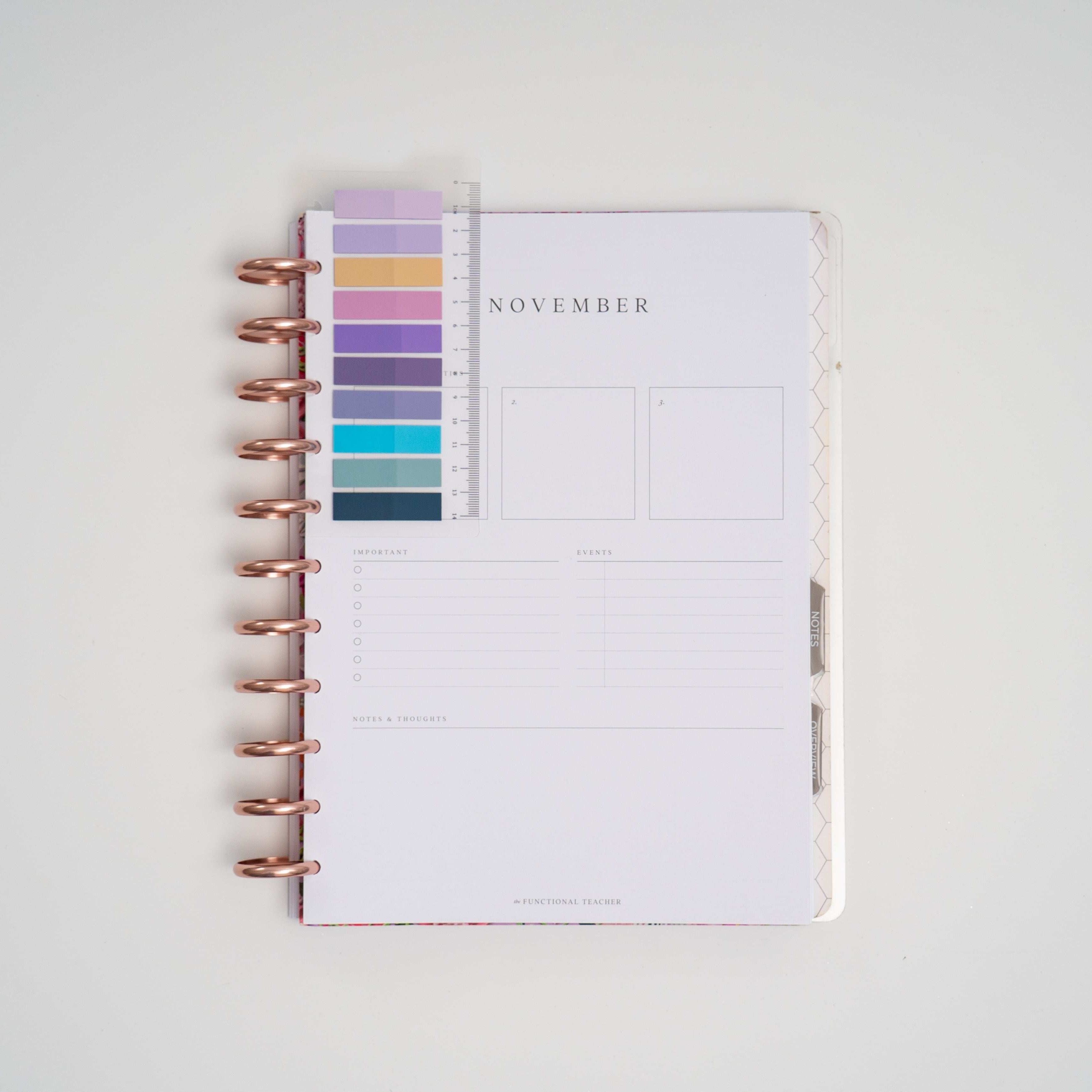 Sticky Note DISC PLANNER Clip-In Bookmarks