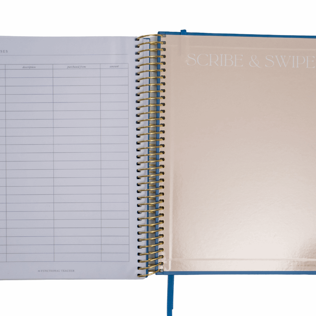 Scribe and swipe page