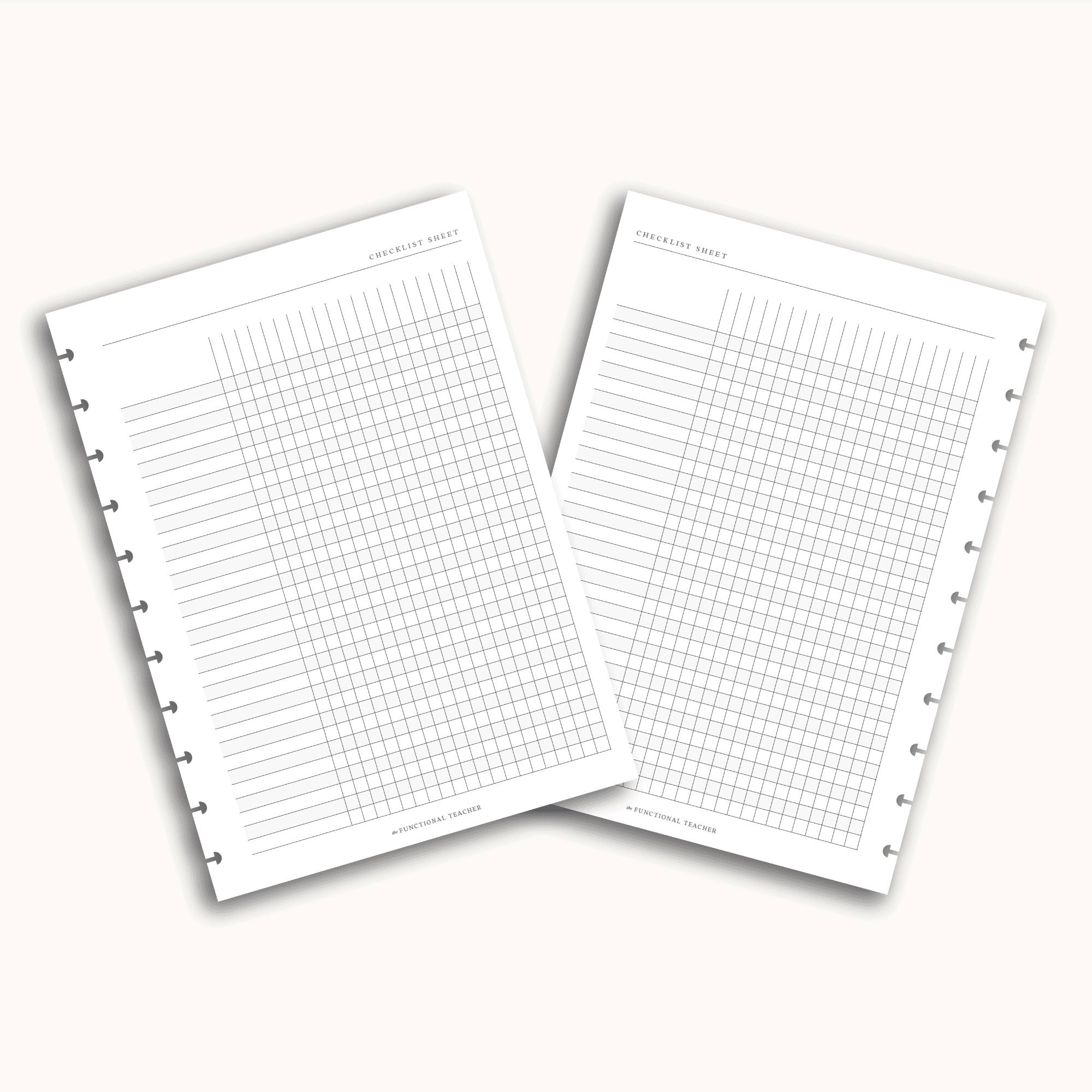 Checklist | Disc Inserts - The Functional Teacher