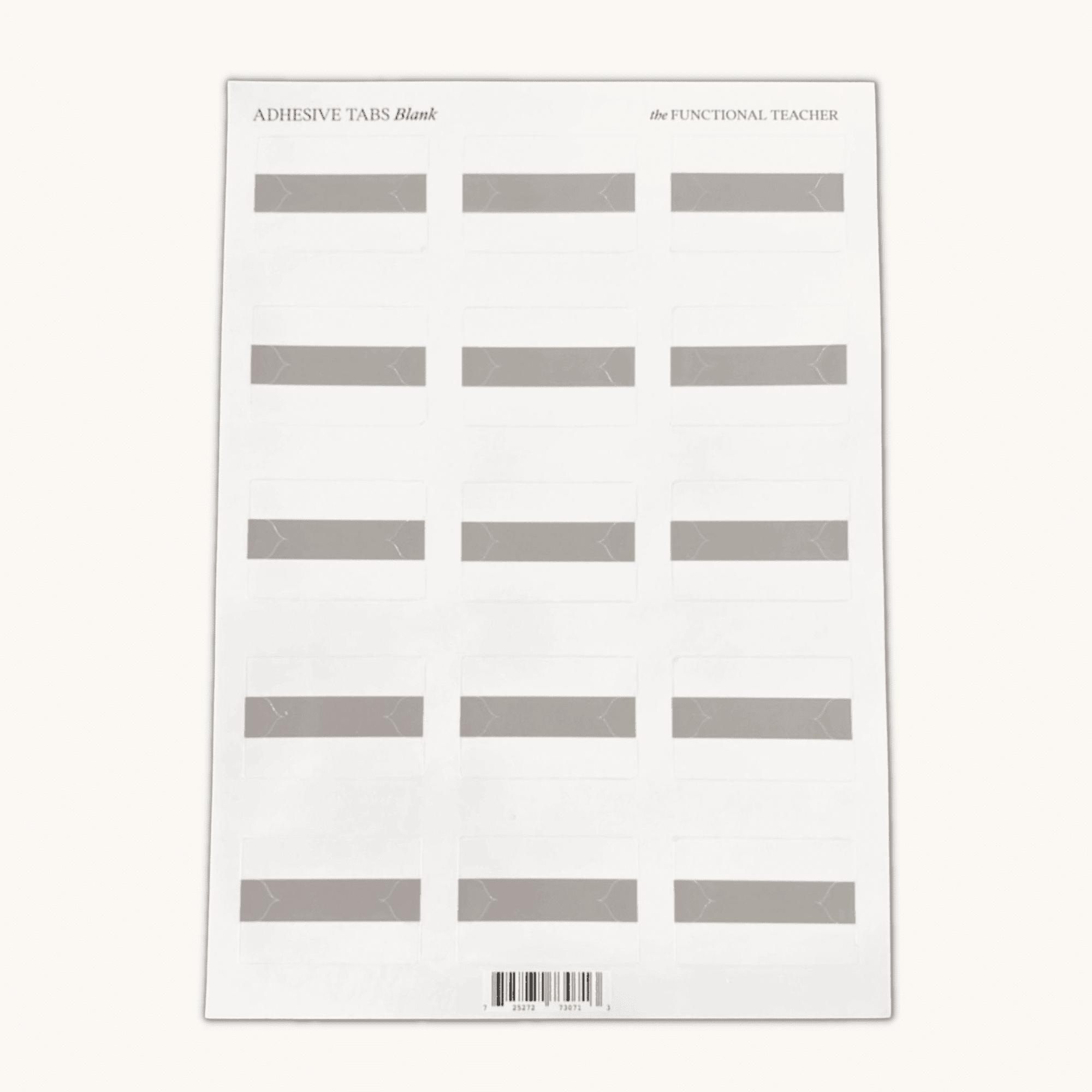 Adhesive Tabs | Blank - The Functional Teacher