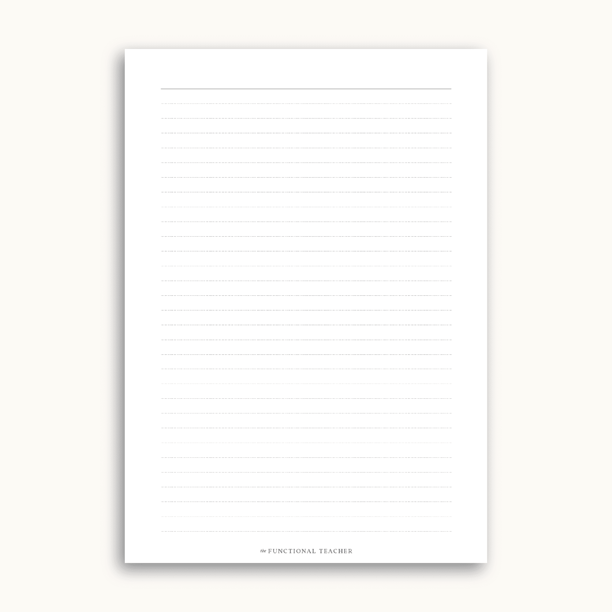 Lined Notepad | A5 - The Functional Teacher