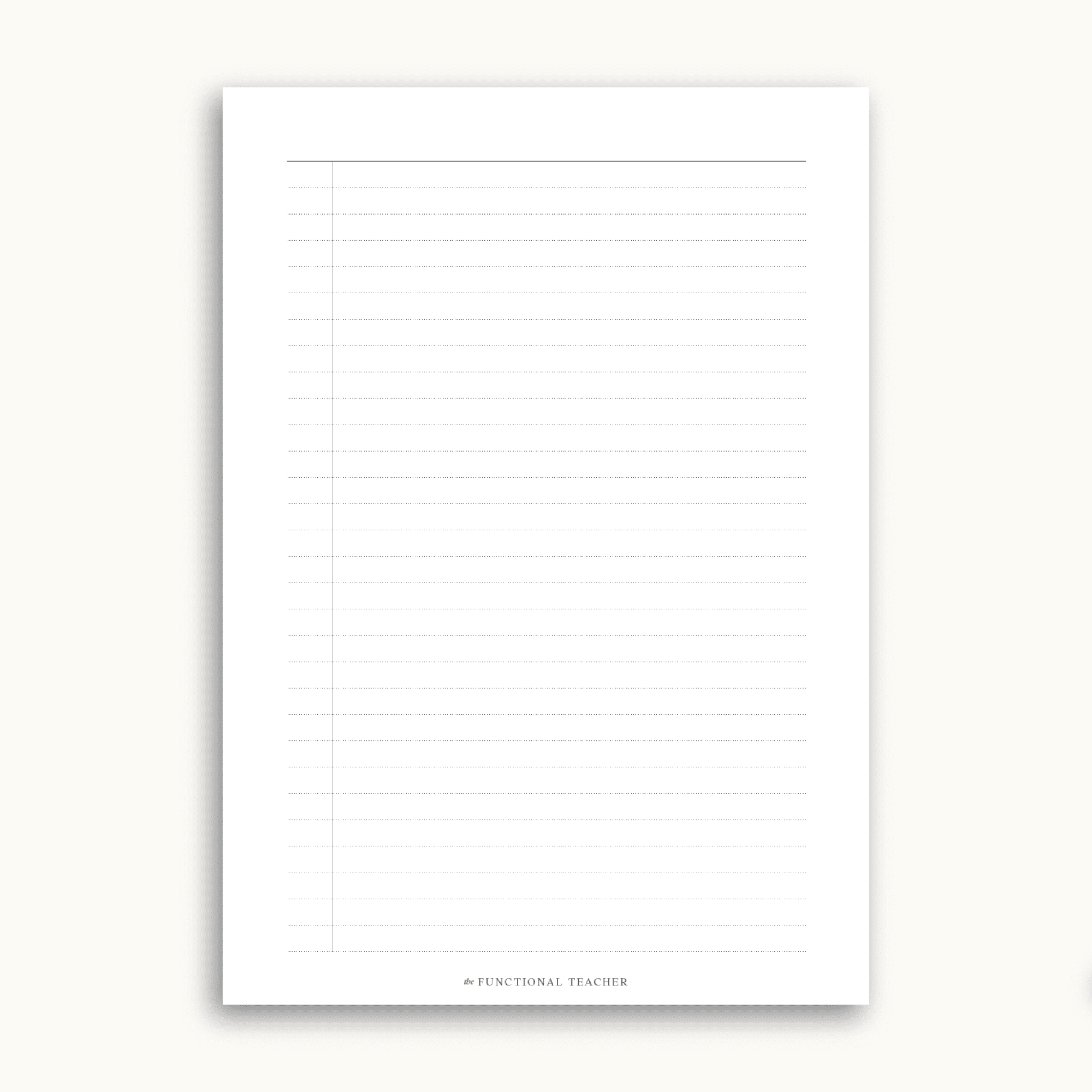 List Notepad | A5 - The Functional Teacher