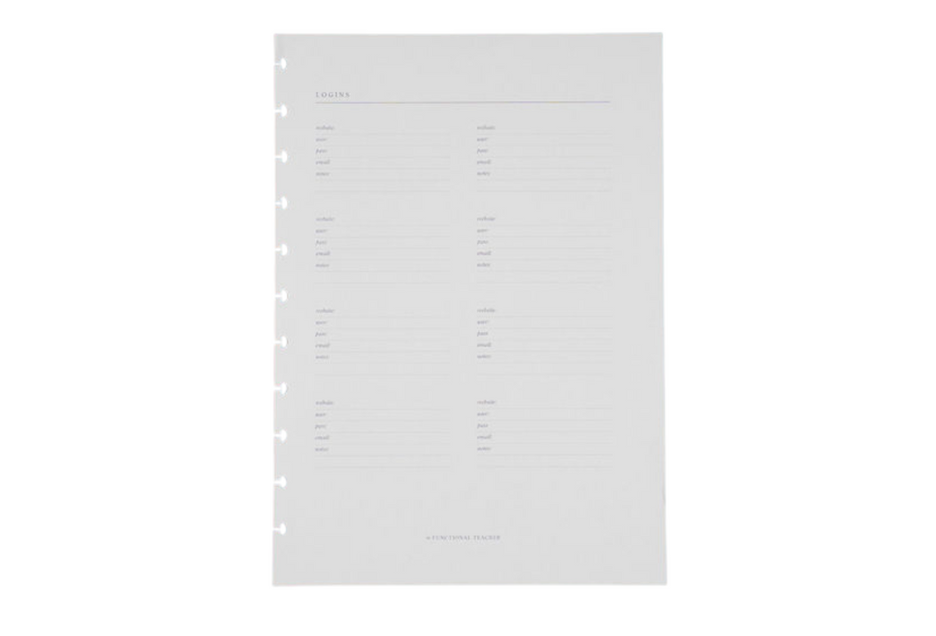 2026 Vertical Weekly | Disc Inserts