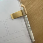 Gold Bookmark Pen Holder