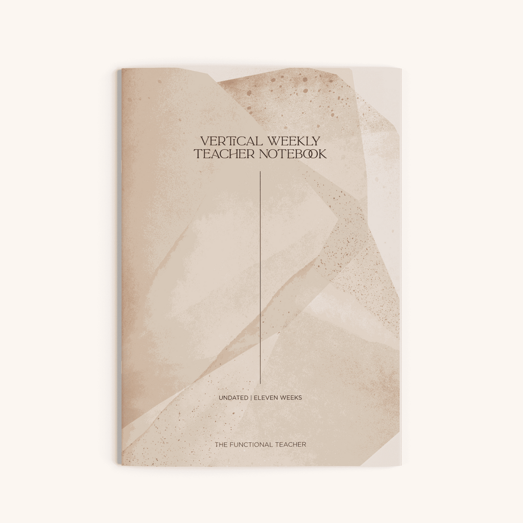 A4 Vertical Weekly Planner | Undated - The Functional Teacher