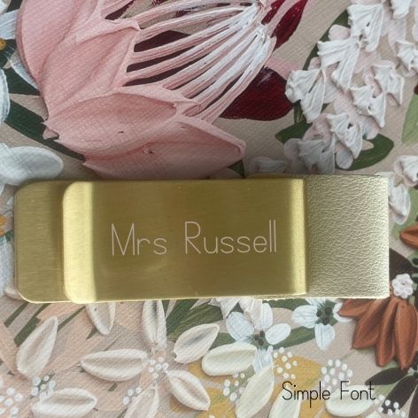 Gold Bookmark Pen Holder