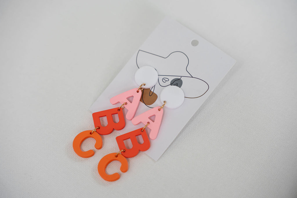 It’s easy as ABC Earrings - The Functional Teacher