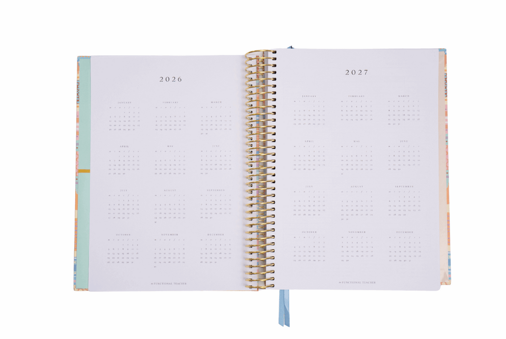 All in One Teacher Planner dates 2026 and 2027