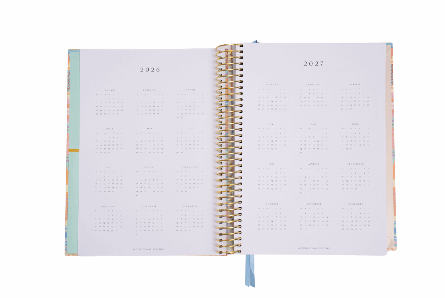 All in One Teacher Planner dates 2026 and 2027