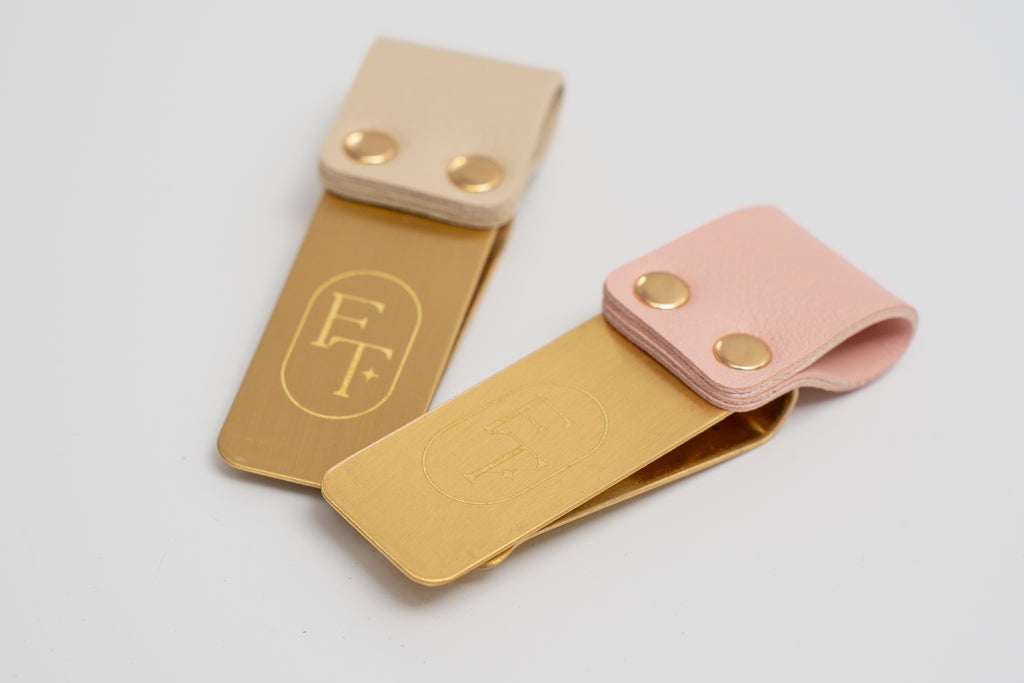Gold Bookmark Pen Holder