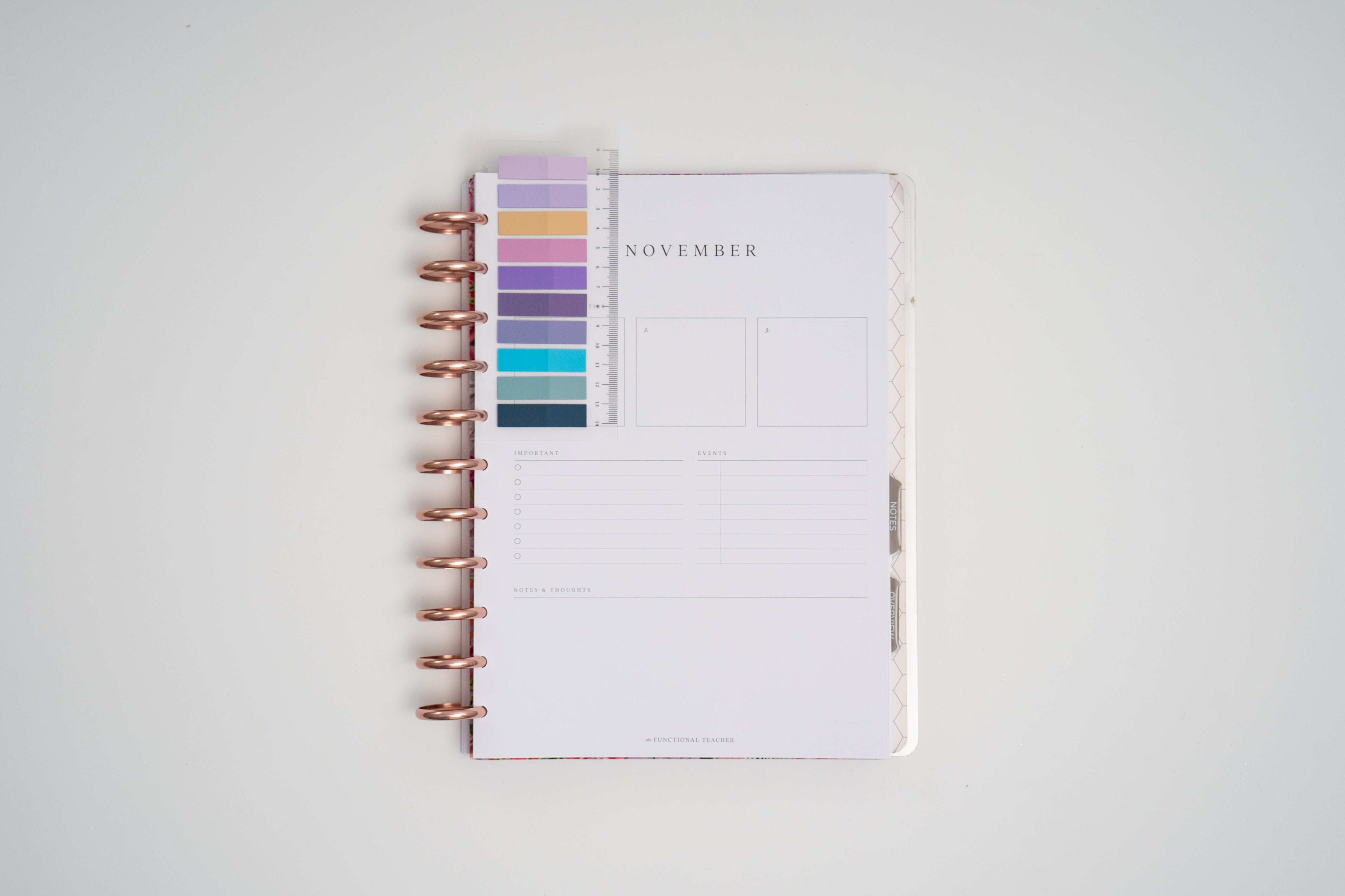 Sticky Note DISC PLANNER Clip-In Bookmarks