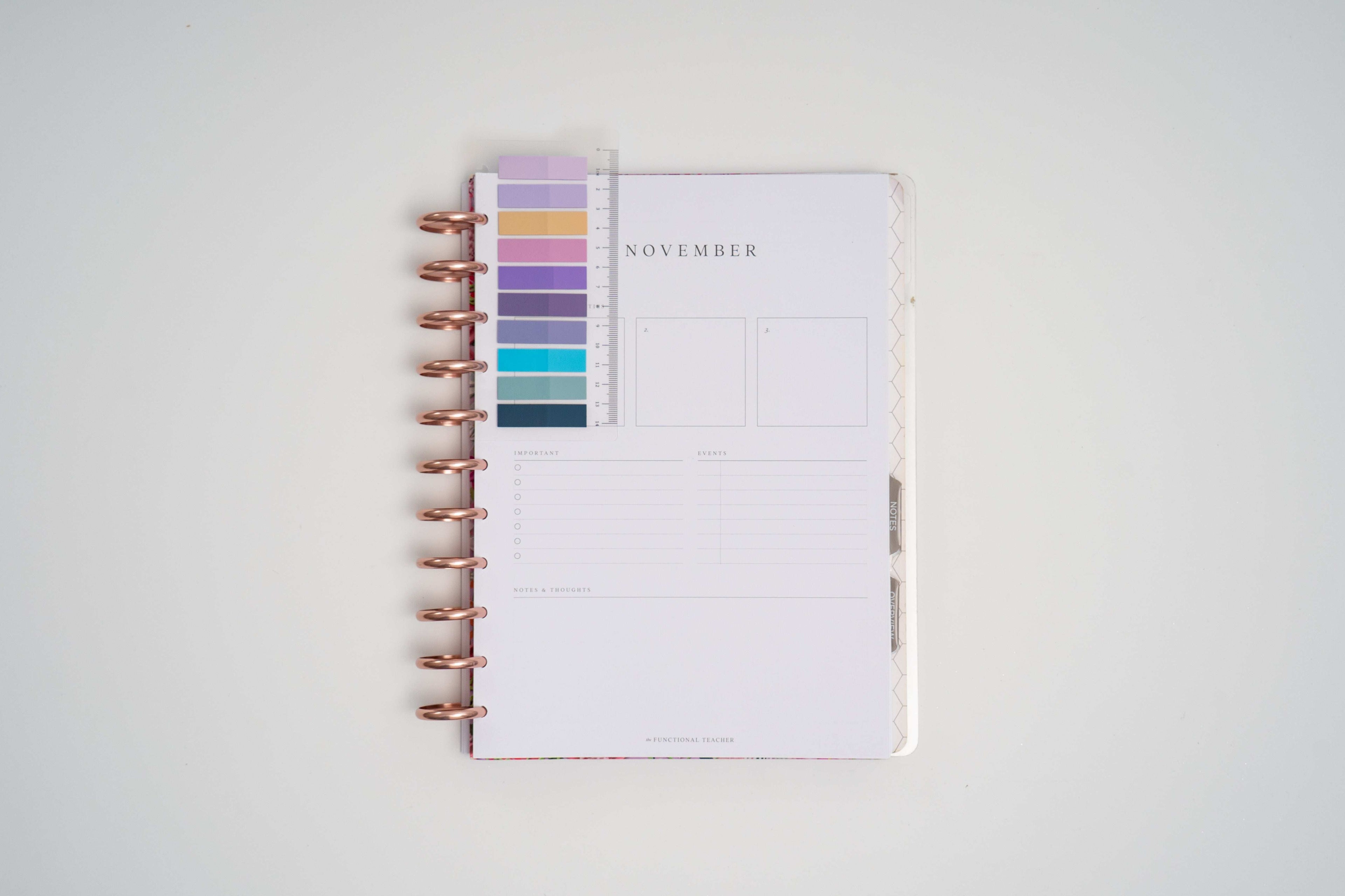 Sticky Note DISC PLANNER Clip-In Bookmarks