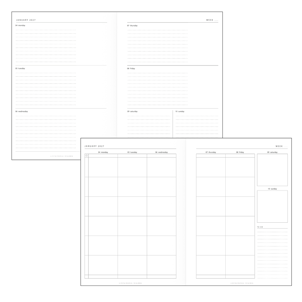 2027 All in One Teacher Planner | A4 Haven
