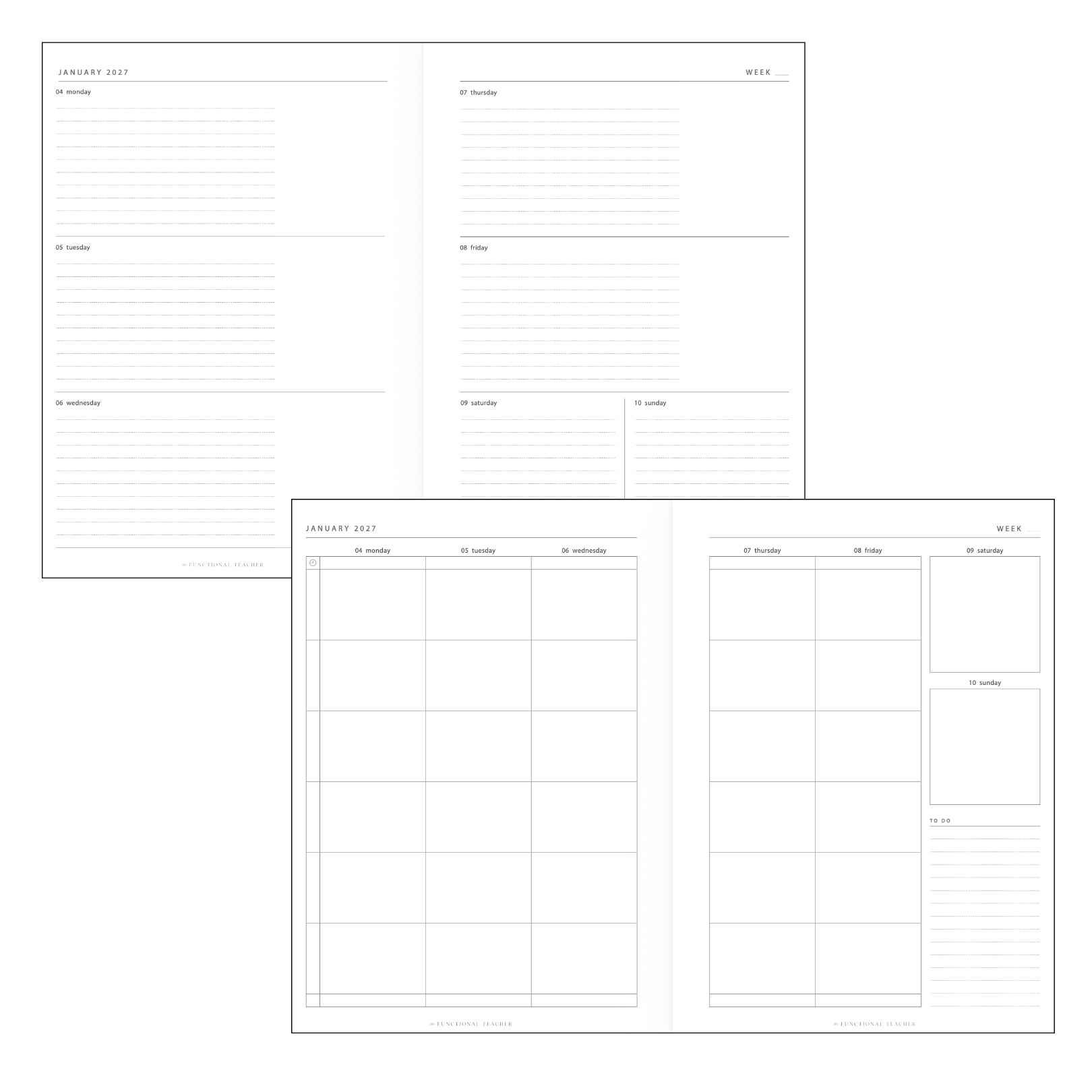 2027 All in One Teacher Planner | A4 Haven