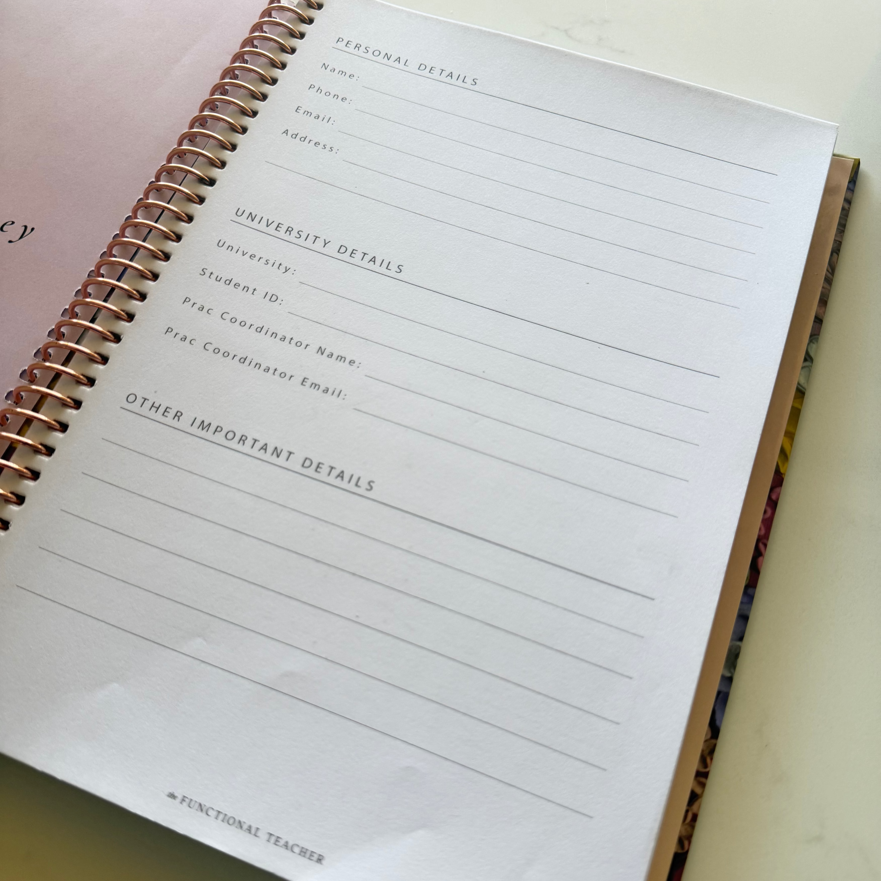 Prac Teacher Planner