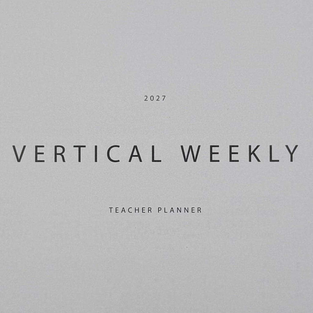 2027 Vertical Weekly | Disc Inserts