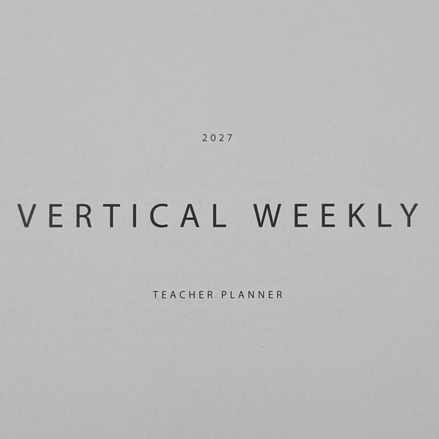 2027 Vertical Weekly | Disc Inserts