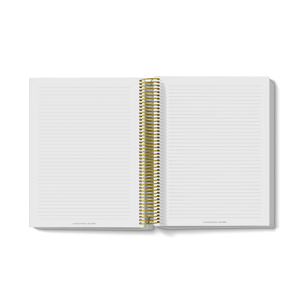 Deluxe Lined Notebook - The Functional Teacher
