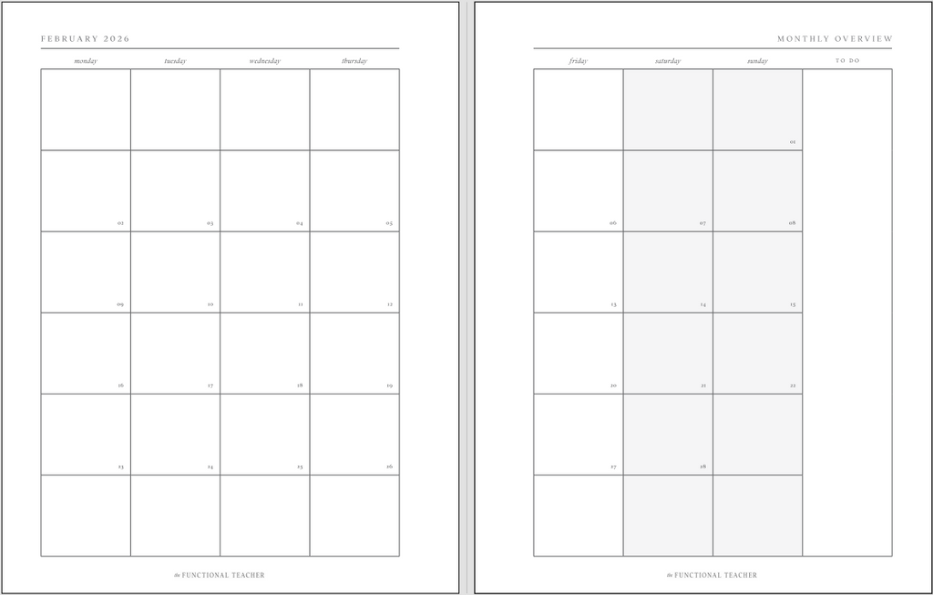 2026 All-In-One Teacher Planner