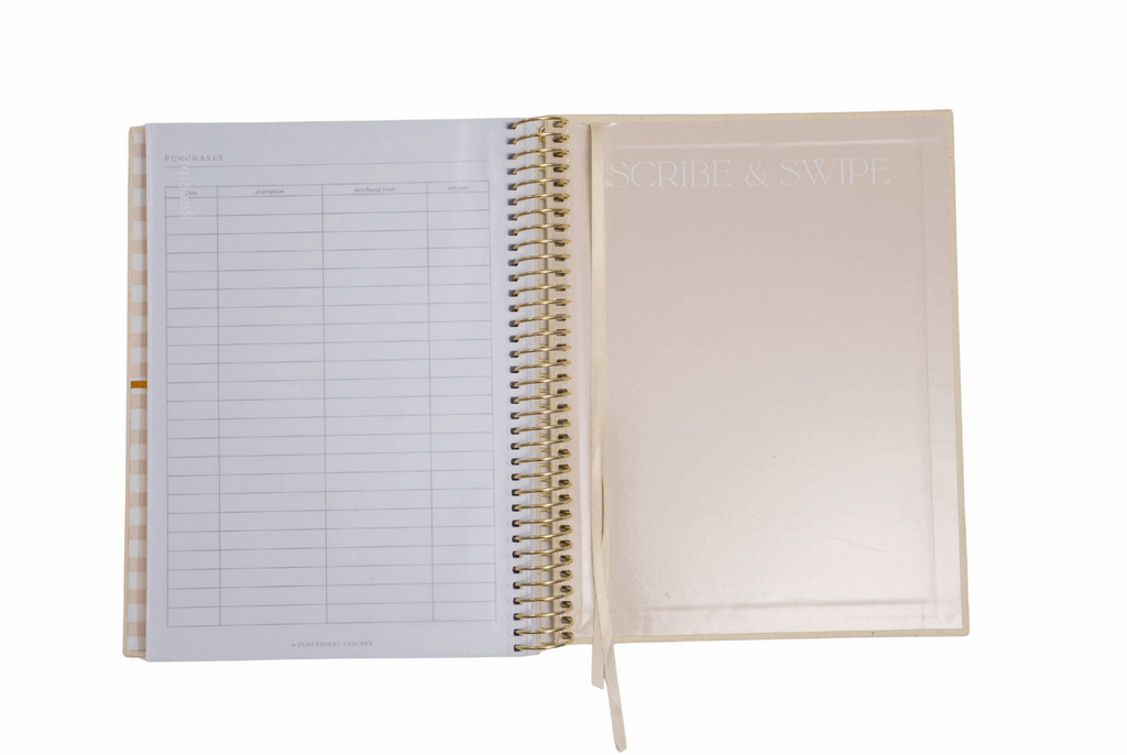 Whiteboard in the daily teacher planner