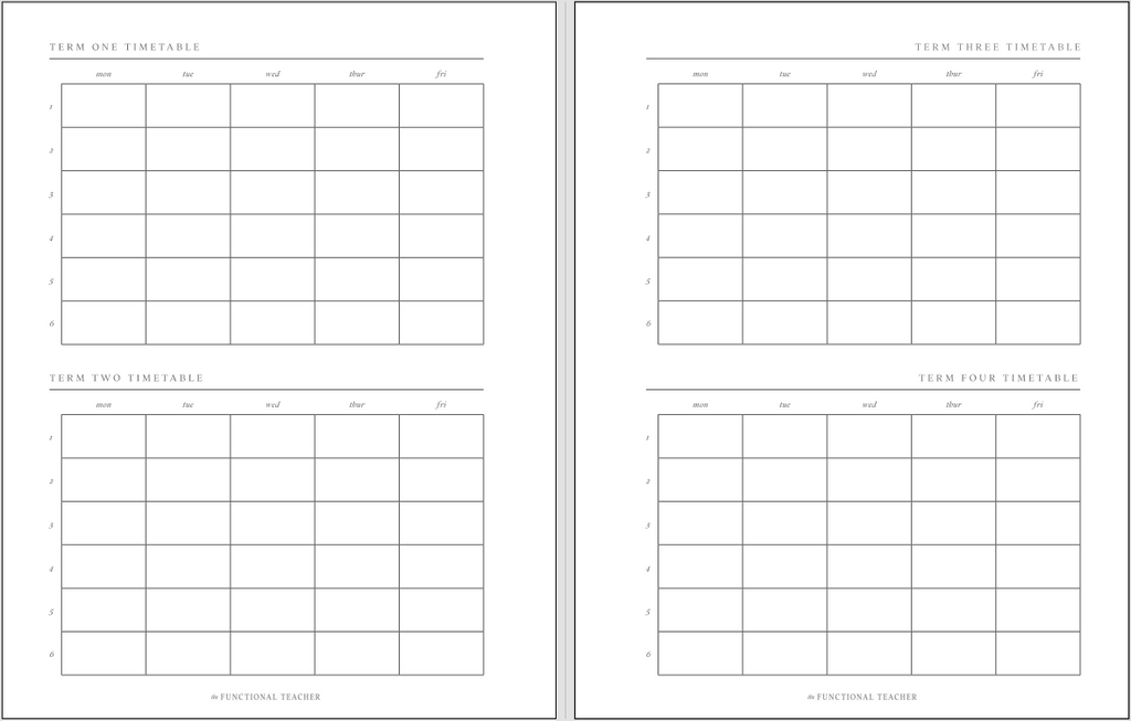 2026 All-In-One Teacher Planner