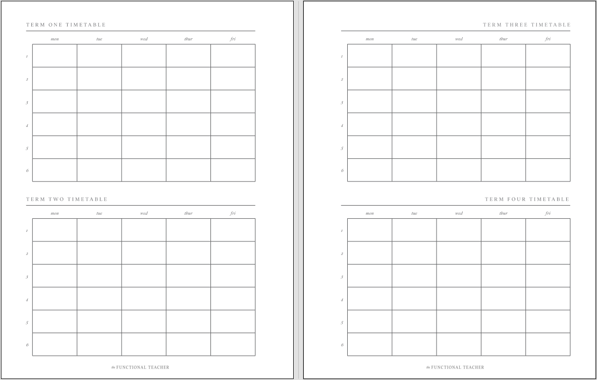 2026 All-In-One Teacher Planner