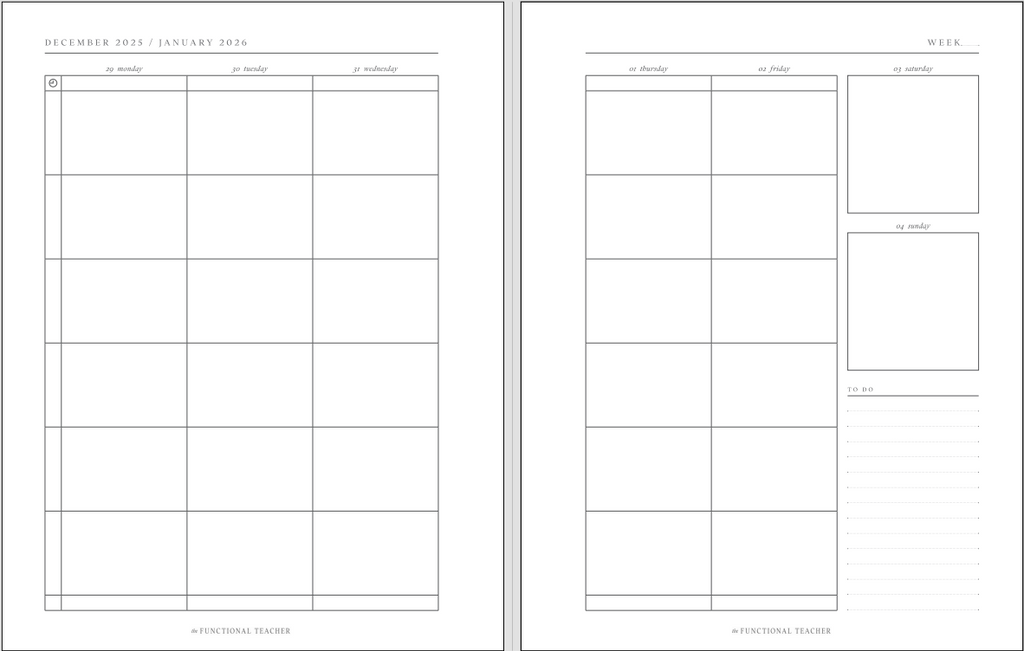 2026 All-In-One Teacher Planner
