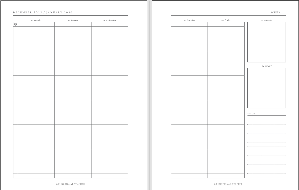 2026 All-In-One Teacher Planner
