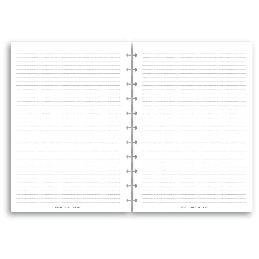 Undated Vertical Weekly | Disc Inserts - The Functional Teacher
