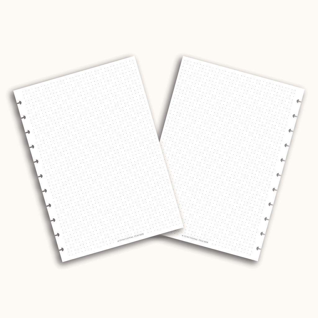 Dot Grid Notes | Disc Inserts - The Functional Teacher