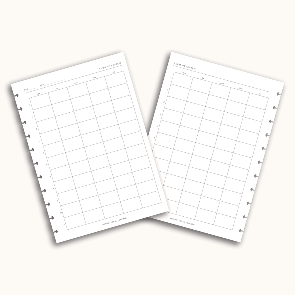 Term Overview | Disc Insert - The Functional Teacher