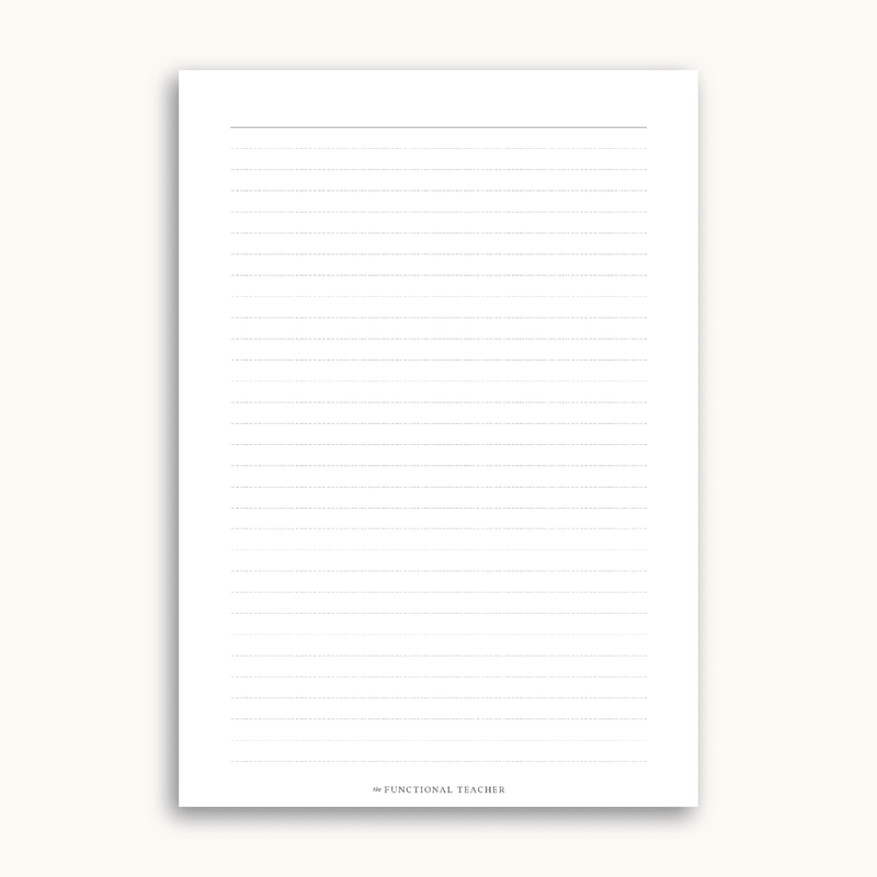 A5 Lined Notepad