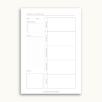 Weekly Overview Notepad | A5 - The Functional Teacher